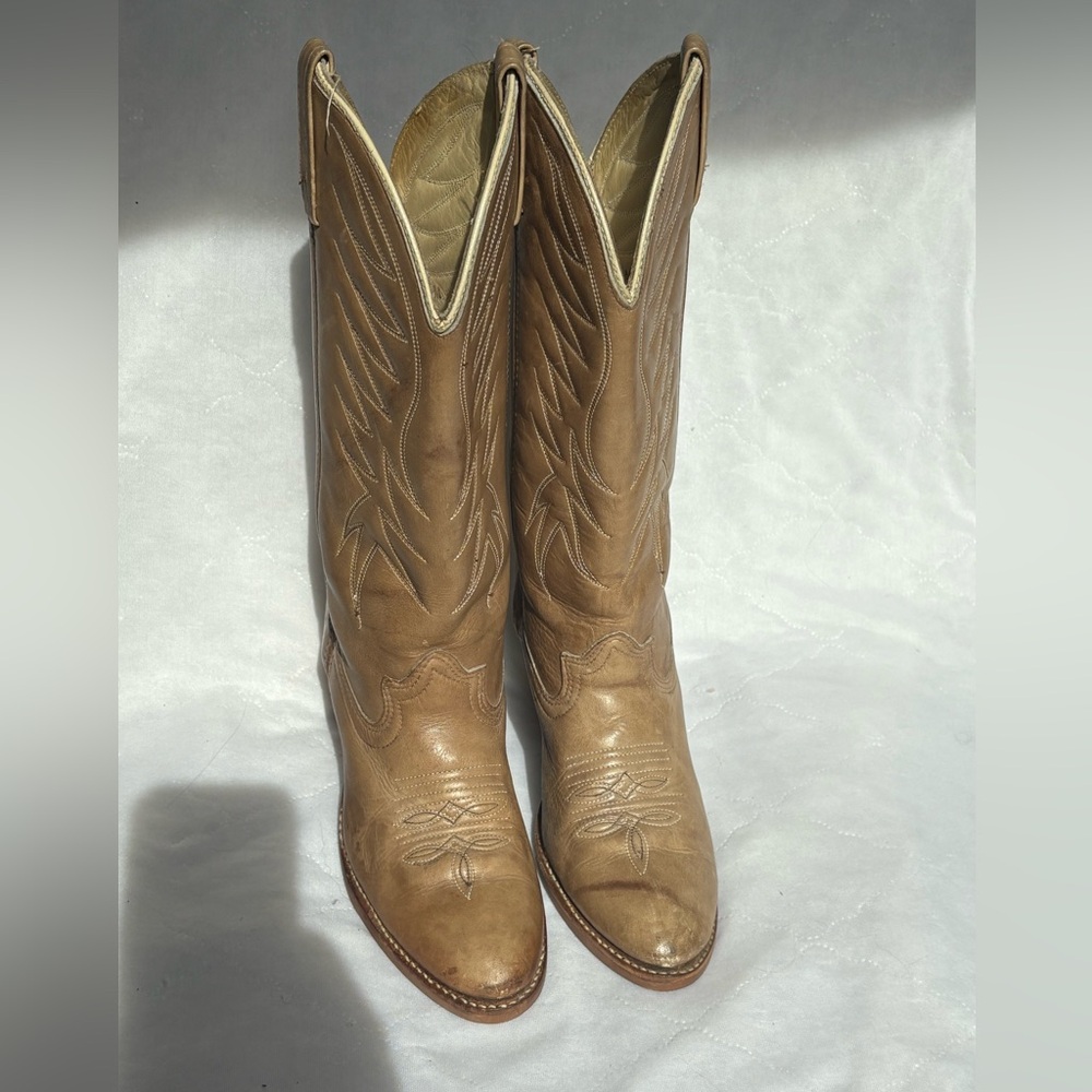 Dingo Acme vintage 70’s retro style western cowboy boots leather womens sz 7 - Picture 7 of 10